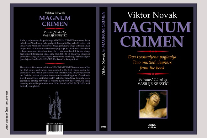Виктор Новак Magnum crimen, два изостављена поглавља, 2005. Фото: Архива