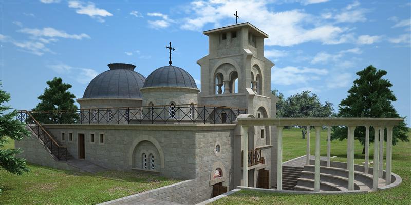 Пројекат Храма Васкрсења Христовог у Пребиловцима Фото: СПЦ