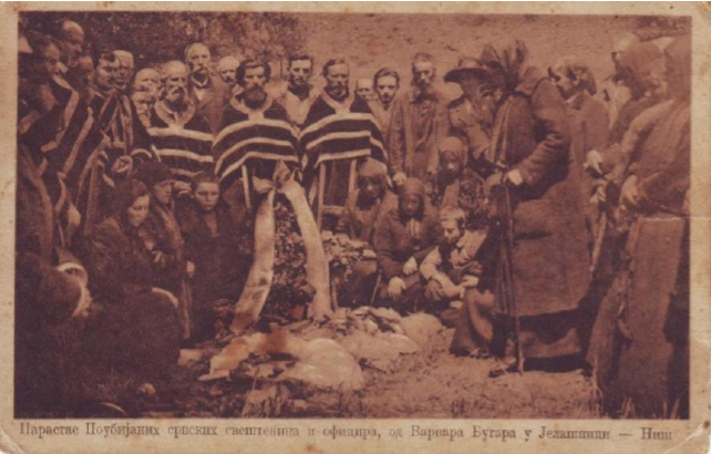 Парастос убијеним свештеницима и официрима у Јелашници, Ниш Фото: Нишке Вести