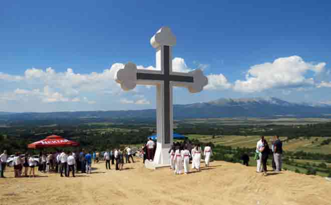 Крст на мјесту Прве невесињске пушке Фото: Глас Српске, СРНА