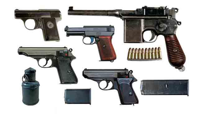 Изглед оружја које су користили атентатори Фото: Политика, из приватне архиве Б. Богдановића