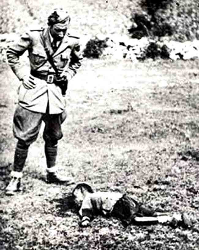 Генерал Алесандро Лузано у Пребиловцима, август 1941. године Фото: Вечерње новости