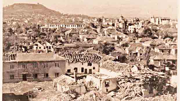 Разорени Лесковац 6. септембра 1944. године Фото: Политика