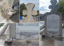Тирана: Оскрнављен споменик на гробљу Шар Фото: РТС
