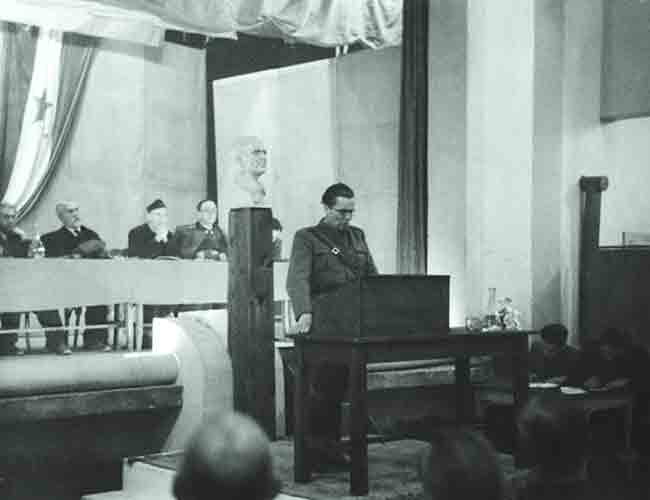 Друго заседање АВНОЈ-а, Јајце, Независна Држава Хрватска, 29.11. 1943. Фото: Музеј Југославије