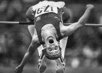 Новица Чановић (1961-1994), атлетичар и добровољац у скоку 2,28м Фото: Nick Didlick