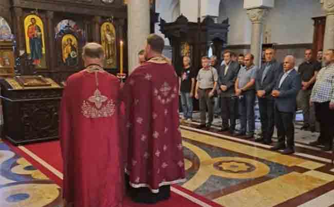 Бања Лука, Храм Христа Спаситеља: Парастос за Крајишнике убијене у погрому 1995. Фото: СРНА