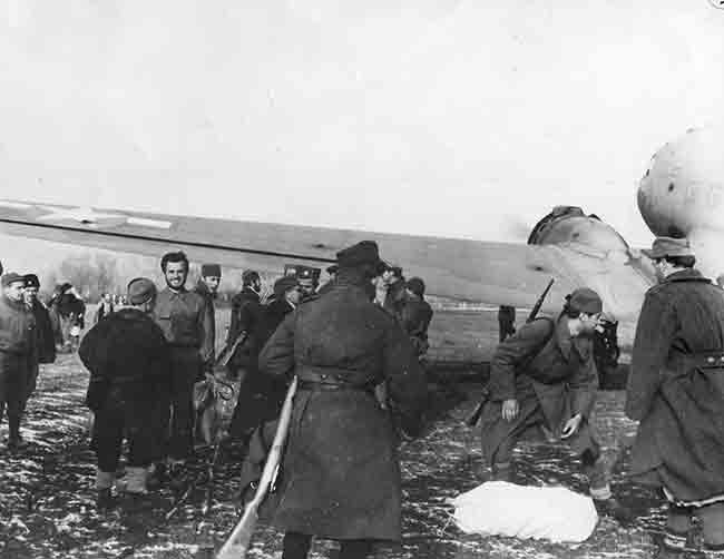 Евакуација савезничких авијатичара из Бољанића  1944. Фото:  Halyard Mission Foundation