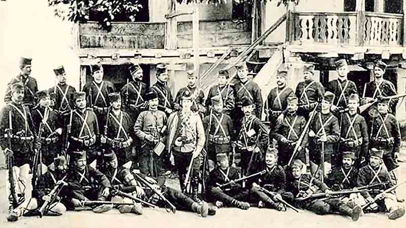 Чета војводе Ђорђа Скопљанчета 1905. године Фото: Архива