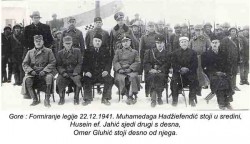 Формирање Легије Мухамедаге Хаџиефендића, 22. 12. 1941. Фото: Архива