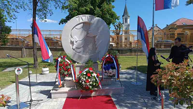 Градишка: Спомен-обележје Србима из Западне Славоније РСК стрдалим у хрватској агресији Бљесак 1995. Фото: ДИЦ Веритас Бањалука