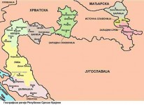 Мапа региона Републике Српске Крајине Фото: Wikimedia Commons, WikiEditor2004