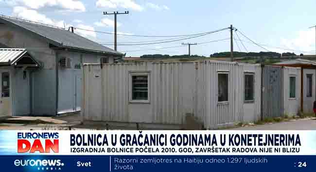 „Клинички“ болнички центар Приштина у Грачаници Фото: Euronews Srbija, screenshot