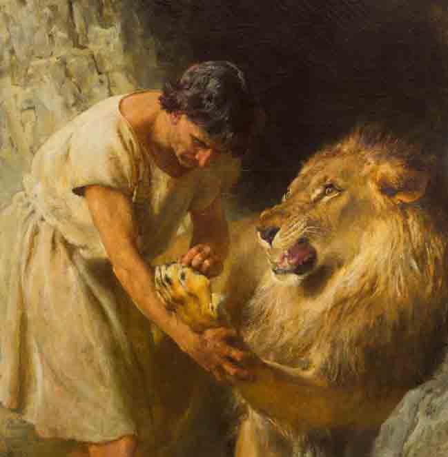 <i>Андрокле и лав</i>, Бритон Ривиер / Briton Rivière (1840–1920), уље на платну, 132 х 110 цм, 1915. Фото: Wikimedia Commons, Уметничка галерија Оклaнд / Auckland Art Gallery, ID: 352 