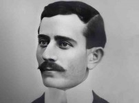 Богдан Жерајић (Невесиње, Османско царство, 1. 2. 1886 - 15. 6. 1910, Сарајево, Аустроугарска), фотографија са студија у Загребу Фото: Wikipedia, Музеј града Сарајева, исечак