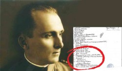 Др Крсто Грбин (1900-1943) и списак хрватских злочинаца који је правио Фото: из колекције Ратка Лековића, Блиц, РАС Србија