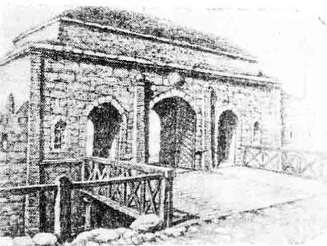 Стамбол капија, место начешћих и најокрутнијих труских ликвидација Срба, ритуалних убистава. Срушена 1866. по наређењу кнеза Михаила Фото: Wikimedia Commons, до сaда једини познати примерак изгледа, јавно власништво