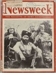 Насловна страна америчког часописа Њузвик (Newsweek) од 8. новембра 1943. године: Официри Невесињског корпуса ЈкВ Фото: Краљевски дом Карађорђевића, Изложба Генерал Михаиловић - Први борац за слободу у окупираној Европи