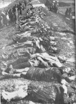 Жртве хрватског усташког логора Јасеновца, тела извађена из Саве на насипу у Београду Фото: Вечерње новости