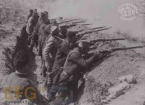 Ада Циганлија: Положаји Другог пешадиског пука у одбрани Београда 1915. Фото: Музеј југословенске кинотекте, Одбрана Београда, 1915, sceenshot