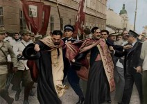 Свештеник Недељко Стреличић током Крваве литије у Београду 19. јула 1937. године Фото: Спутњик, из колекције свештеника Александра Ајздековића