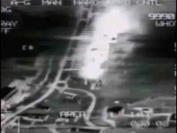 Снимак експлозије после удара на Пале, 7. септембра 1995. године у пет минута после поноћи Фото: Брифинг команде операције Намерна сила, 8. септембра 1995. године, (Deliberate Force), Office of the Assistance Secretary of Defense, US government agency, Youtube, screenshot